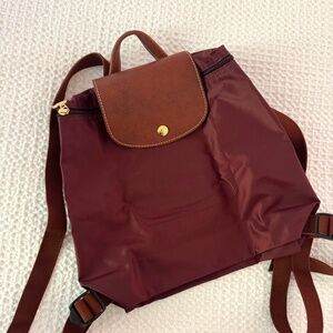 Longchamp - LE PLIAGE ORIGINAL M BACKPACK - Burgundy - like new